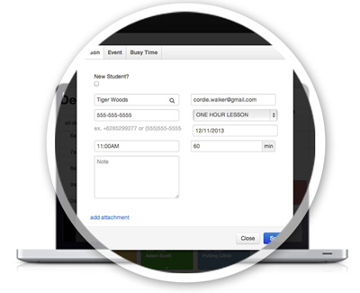 screenshot of Scheduling Ace